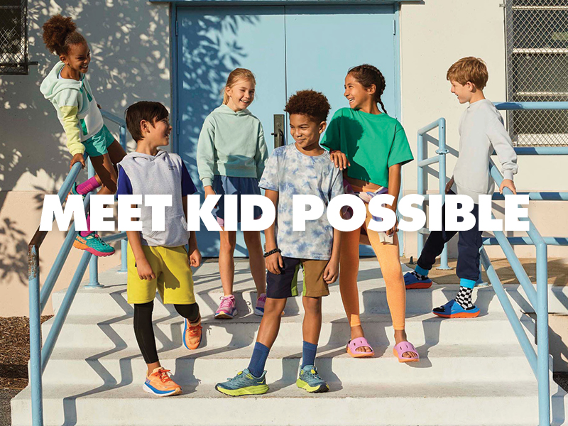 Kids in HOKA